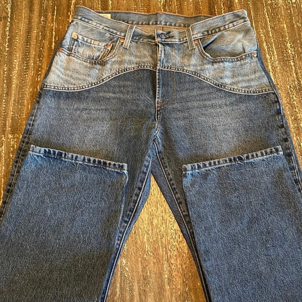 Levi’s Premium Big E 501 90’s 2-Tone 100% Cotton Denim Jeans Unisex Size 30W 30L